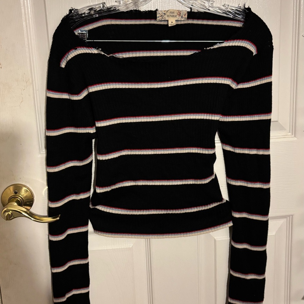 Black stripped long sleeve